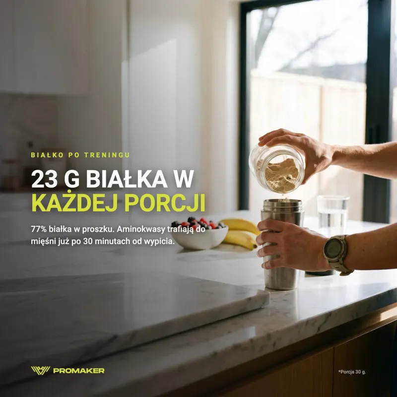 Odżywka Białkowa Koncentrat Promaker Gold WPC80 900g – suplement w codziennym użyciu