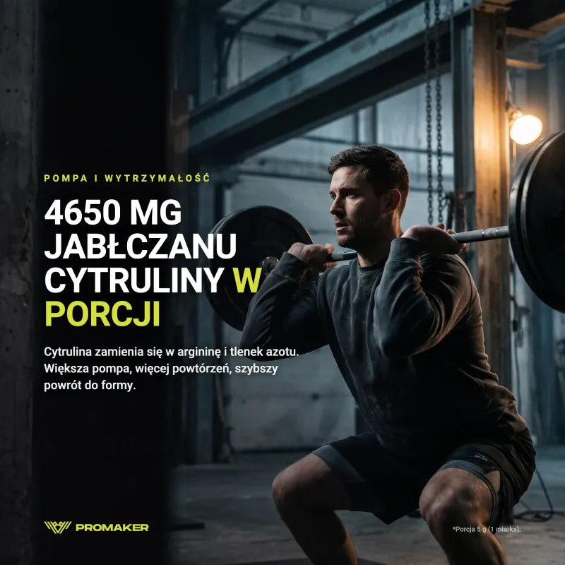 Promaker Gold Citrulline Насосная добавка 250 г – ежедневная добавка от польского производителя