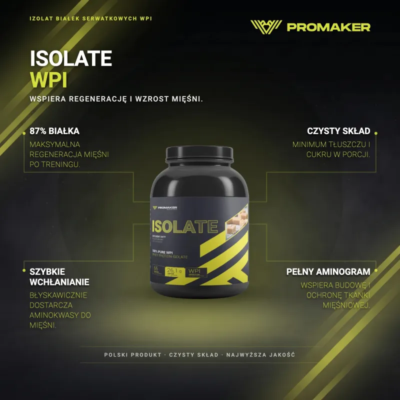 PROTEIN SUPPLEMENT PROMAKER ISOLATE 2000G – key benefits and clean formula