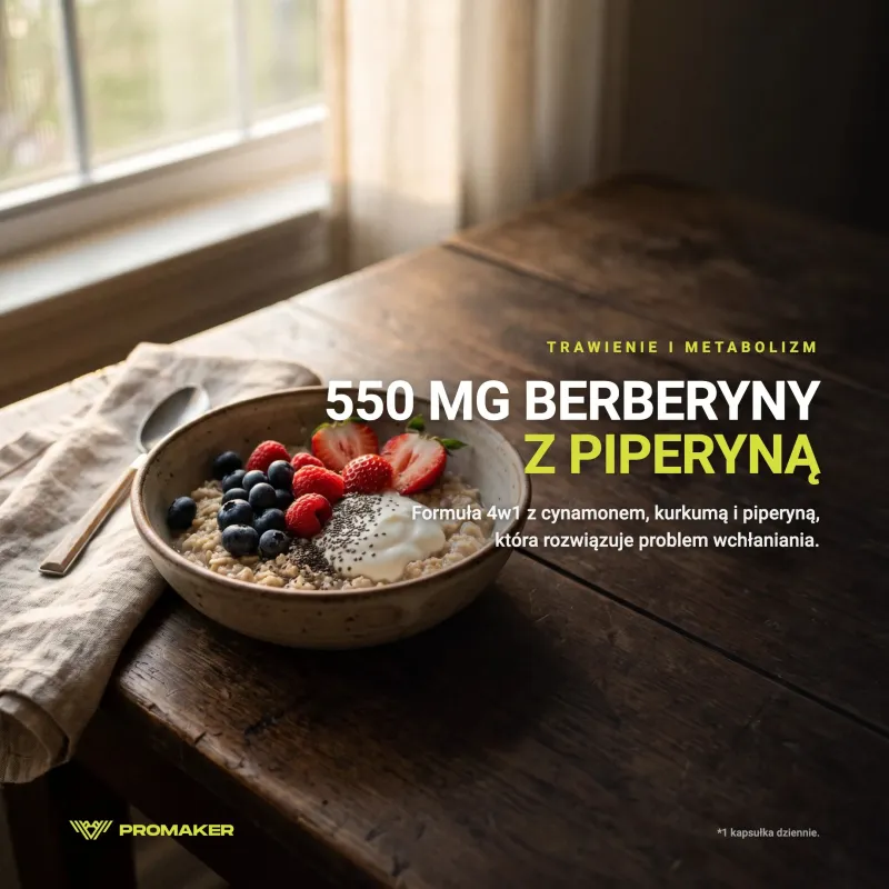 ПИЩЕВАРЕНИЕ ПРО ПРО БЕРБЕРИН 500МГ 60 КАПСУЛ – ежедневная добавка от польского производителя