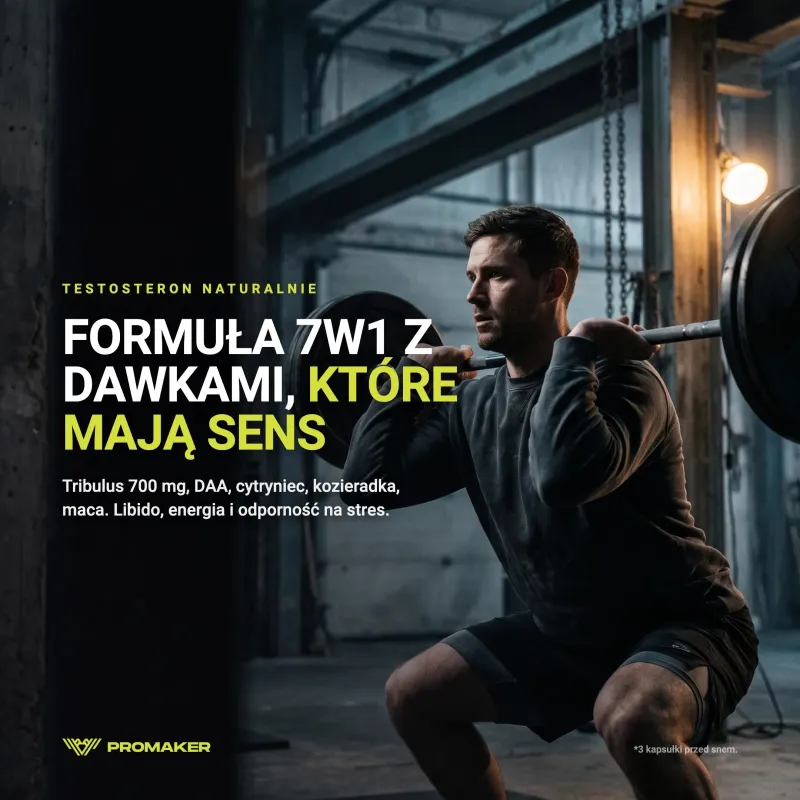 Booster Testosteronu Promaker Boosteron Maxxx 90kaps – suplement w codziennym użyciu