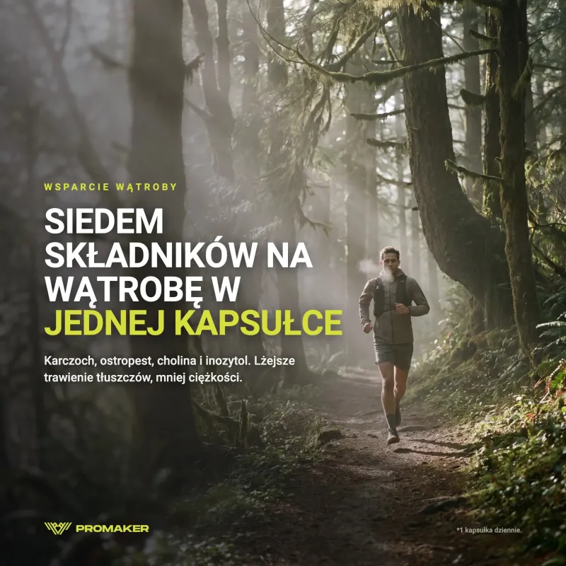 Wsparcie Wątroby Kompleks Promaker Liver Regeneration PRO+ 90caps – suplement w codziennym użyciu