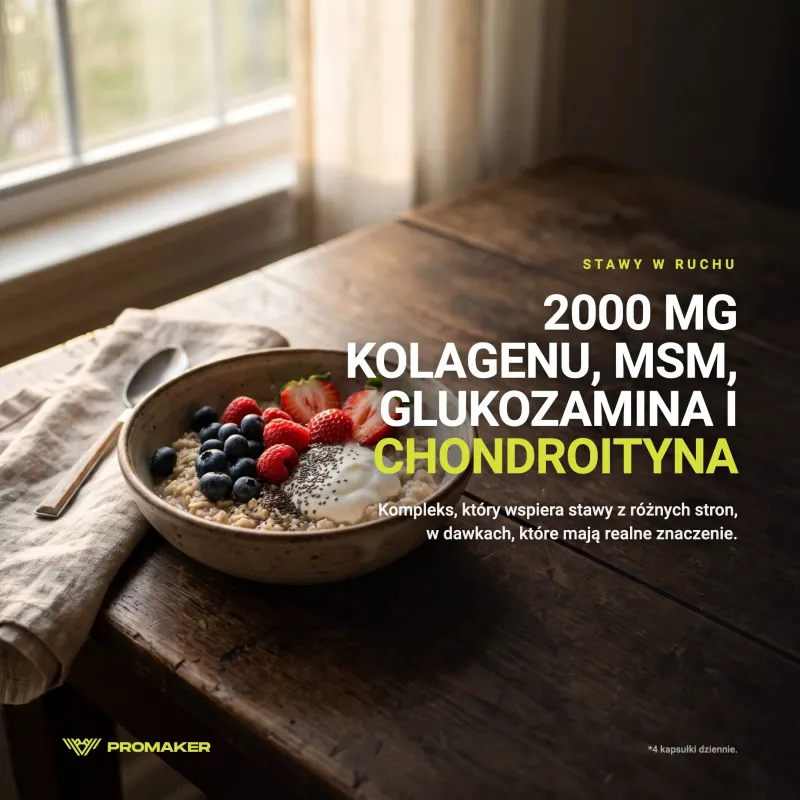 Regeneracja Stawów Kompleks Promaker  IRON FLEX 120caps – everyday supplement from a Polish manufacturer