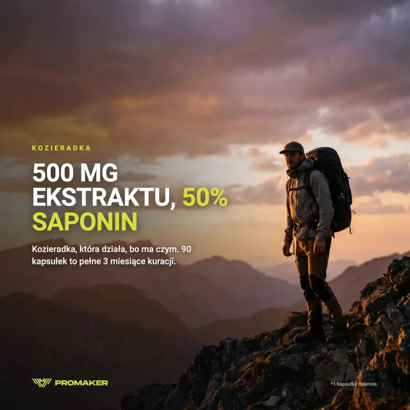 Booster Testosteronu Kozieradka  Promaker Fenugreek 500mg 90 caps – suplement w codziennym użyciu