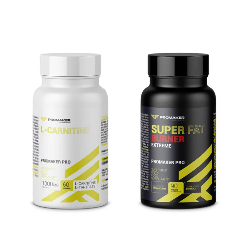 Zestaw na Redukcję Promaker Super Fat Burner EXTREME 90tab + L Carnitine 60tab