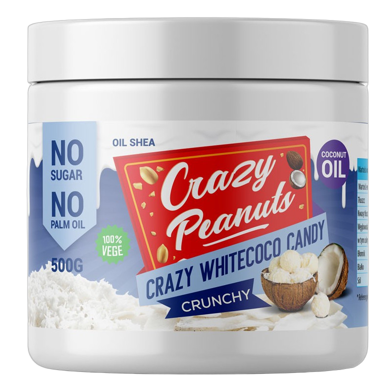 Crazy Peanuts Whitecoco Candy Crunchy 500 g